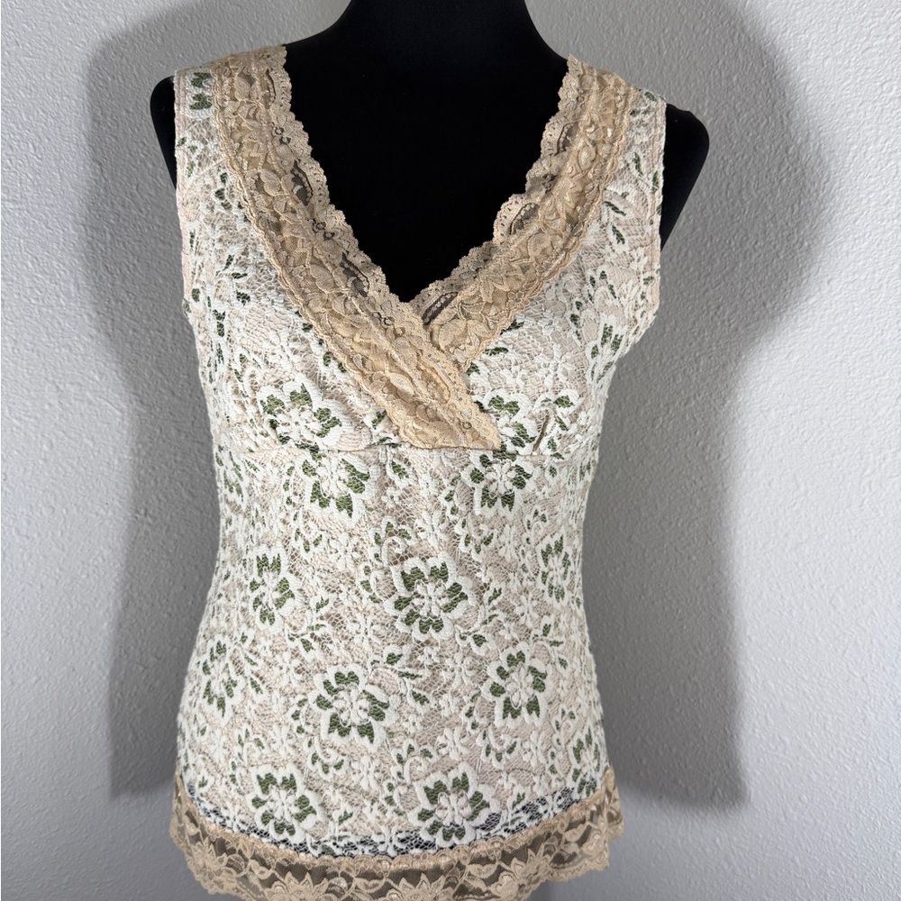 Y2K vintage baby doll, Cami, feminine aesthetic in Ivory and Sage size medium